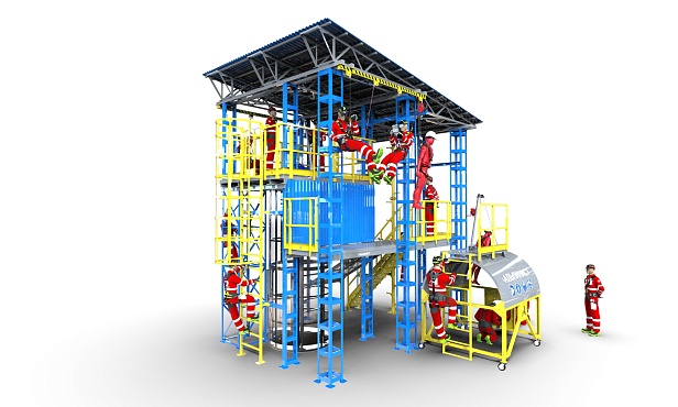 г.Новочебоксарск.На «Химпроме» открыт «Альпинист» – первый в Чувашии полигон обучения высотным работам