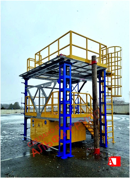 г.Сухой Лог. Полигон для практических работ на высоте  "АЛЬПИНИСТ" 03-02 установлен  в "СЛК ЦЕМЕНТ" г.Сухой Лог. Полигон для практических работ на высоте  "АЛЬПИНИСТ" 03-02 установлен  в "СЛК ЦЕМЕНТ"